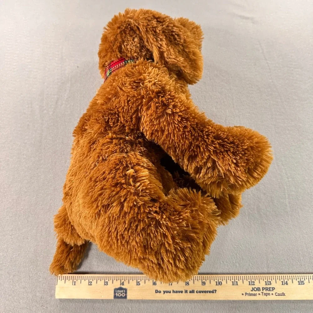 Vintage NWT GUND Lord & Taylor Labradoodle Plush Brown Dog Collar 12
